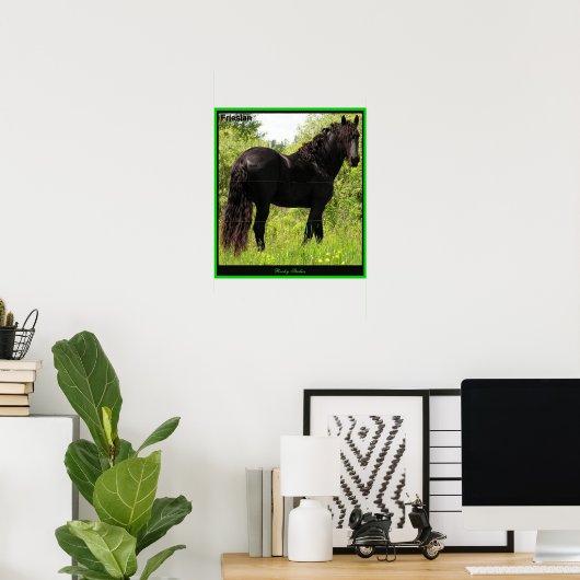 Friesian Foto Print Poster (Heimbüro)