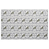 Friesian/Frisian Folk silber/gold/schwarz,herzen,  Stoff (Fat Quarter (45,7 x 55,9 cm))