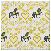 Friesian/Frisian Folpferd gold/black 4"