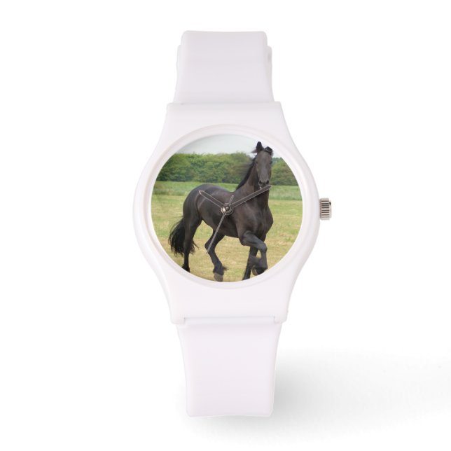 Friesian Horse Armbanduhr (Vorderseite)