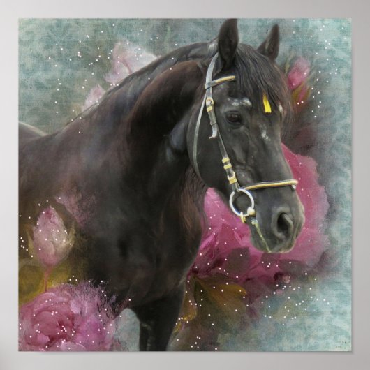 Friesian Horse - Art Print Poster (Vorne)