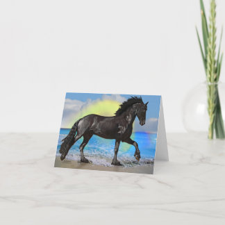 Friesian Horse Beach Karte