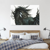 Friesian Horse by Bihrle Leinwanddruck (Insitu (Schlafzimmer))