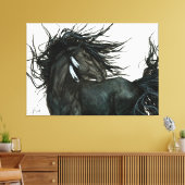 Friesian Horse by Bihrle Leinwanddruck (Insitu (Wohnzimmer))