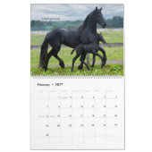 Friesian Horse Calendar Psalm 23 Kalender (Feb 2027)