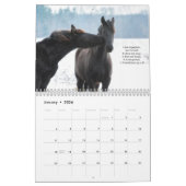 Friesian Horse Calendar with Bible Verses Kalender (Jan 2026)