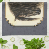 Friesian Horse Dark Slate Gray Handtuch (Gefaltet)