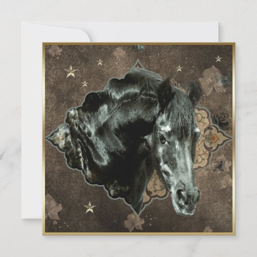 Friesian Horse - Grußkarte (Vorderseite)