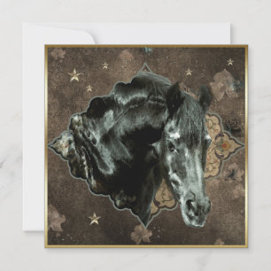 Friesian Horse - Grußkarte