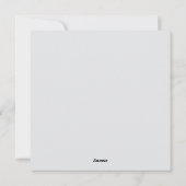 Friesian Horse - Grußkarte Feiertagskarte (Rückseite)