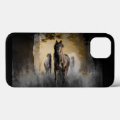 Friesian Horse Hallo Case-Mate iPhone Hülle (Rückseite (Horizontal))