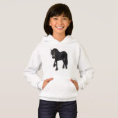 Friesian Horse Hoodie (Vorne ganz)