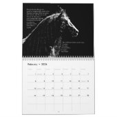 Friesian Horse Inspiration Calendar Kalender (Feb 2026)