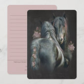 Friesian Horse Liebe - Grußkarte Dankeskarte (Vorne/Hinten)