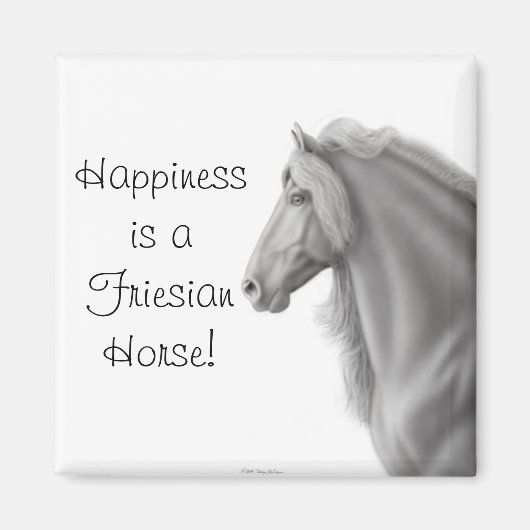 Friesian Horse Magnet (Vorne)