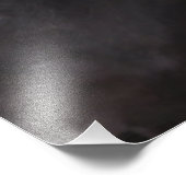 Friesian Horse Portrait - Poster (Ecke)