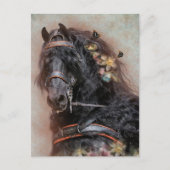 Friesian Horse - Postcard Postkarte (Vorderseite)
