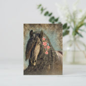 Friesian Horse - Postcard Postkarte (Stehend Vorderseite)