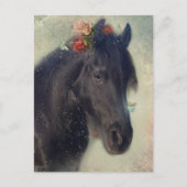Friesian Horse - Postcard Postkarte (Vorderseite)
