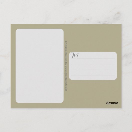 Friesian Horse - Postcard Postkarte (Rückseite)