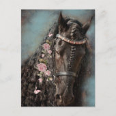 Friesian Horse - Postcard Postkarte (Vorderseite)