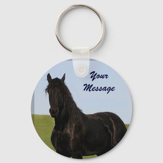 Friesian Horse Schlüsselanhänger 5 (Vorderseite)