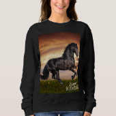 Friesian Horse Sweatshirt (Vorderseite)