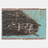 Friesian Horse - Throw Blanket Decke (Vorderseite)