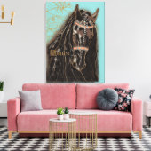 Friesian Horse - Westkanvas Leinwanddruck (Insitu (Wohnzimmer))