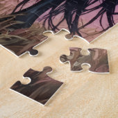 Friesian Horses Dramatic Silhouette of Love Puzzle (Seite)