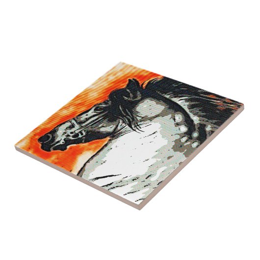 Friesian Mustang Fliese (Seite)