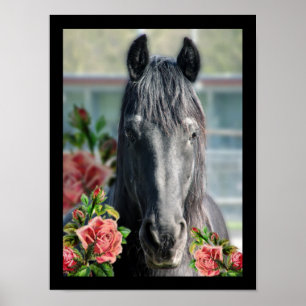 Friesian - Portrait Poster