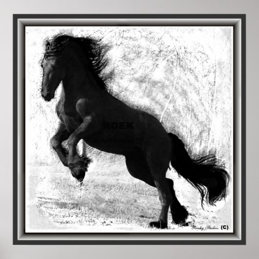 Friesian Power Print Poster (Vorne)