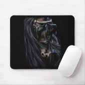 Friesian Spirit - Horse Painting Mousepad (Mit Mouse)