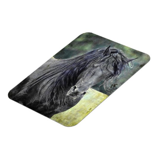 Friesian Stallion Magnet (Linke Seite)