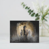 Friesian Three Postkarte (Stehend Vorderseite)