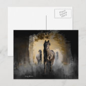 Friesian Three Postkarte (Vorne/Hinten)
