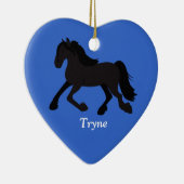 FRIESIAN WARMBLOOD DUTCH HORSE Custom Ornament (Rechts)