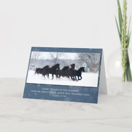 Friesian Yearlings Christmas Card Feiertagskarte