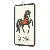 Friesisch, schwarzer Hengst, Folk Friesian image Autolufterfrischer (Links)