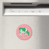 Friesische Kuh, Friese koe Magnet (In Situ (Geschirrspüler))
