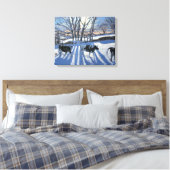 Friesische Kühe 2009 Leinwanddruck (Insitu (Schlafzimmer))