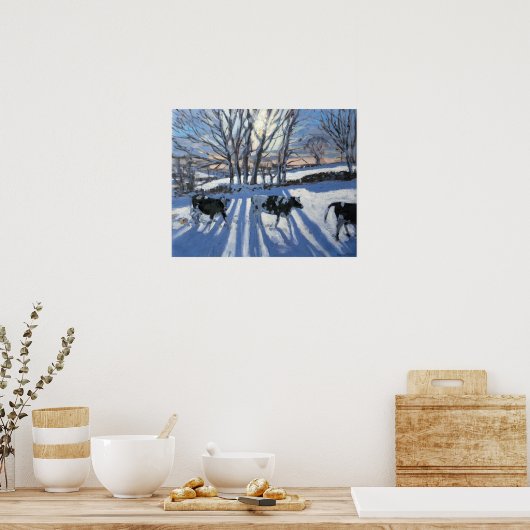 Friesische Kühe 2009 Poster (Küche)