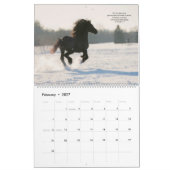 Friesische Pferde mit Bibelversen 2021 Kalender (Feb 2027)