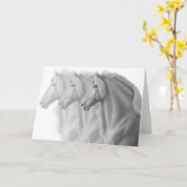 Friesische Pferdegruß-Karte Karte (Gelbe Blume)