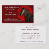 Friesische PferdeVisitenkarte Visitenkarte (Vorne/Hinten)