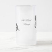 Friesische Rinder, gotische Schrift Mattglas Bierglas (Mittel)