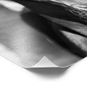 Friesische Stute und Fohlen (schwarz und weiß) Fotodruck (Ecke)