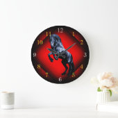Friesischer Hengst Große Wanduhr (Zuhause)