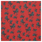 Friesischer Hengst/schwarzes Schönheitspferd, hell Stoff (Muster)